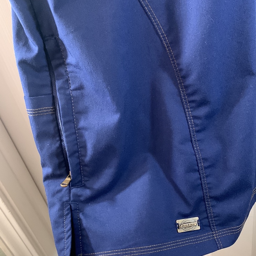 DICKIES Blue Scrub Uniform Top - Picture 4 of 8